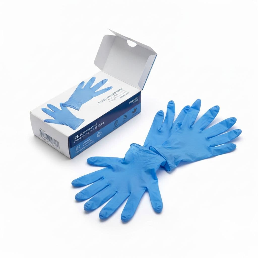 Nitrile Gloves — Powder-free, multiple sizes
