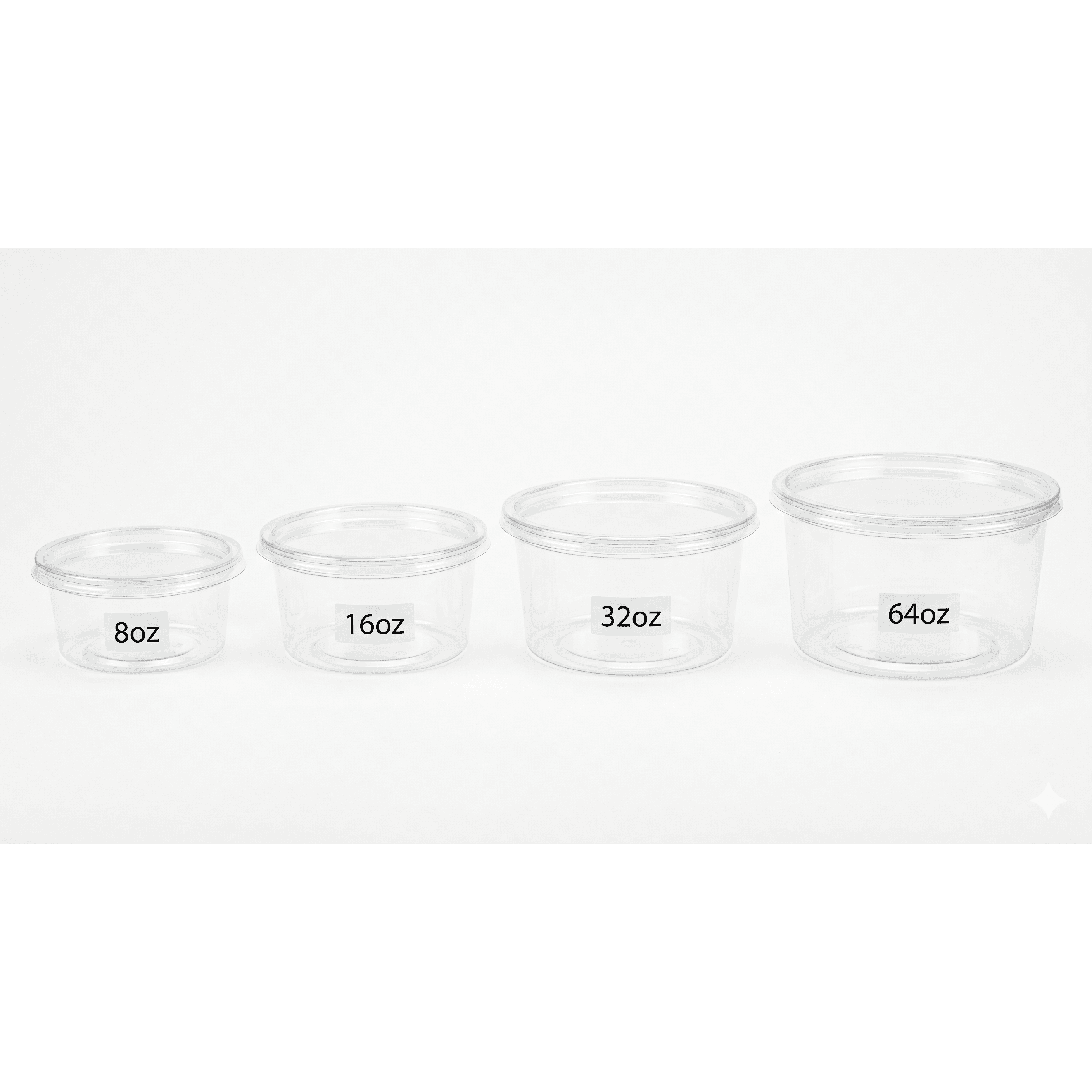 PET Deli Hinged Containers
